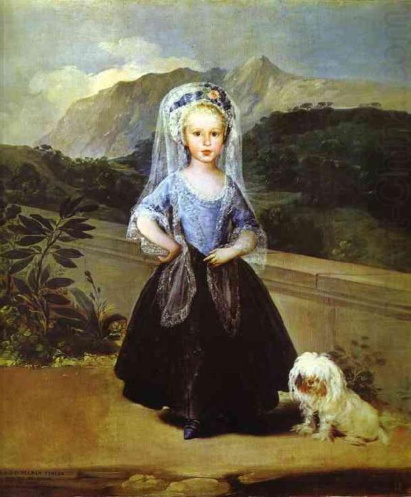 Maria Teresa de Borbn y Vallabriga, Francisco Jose de Goya
